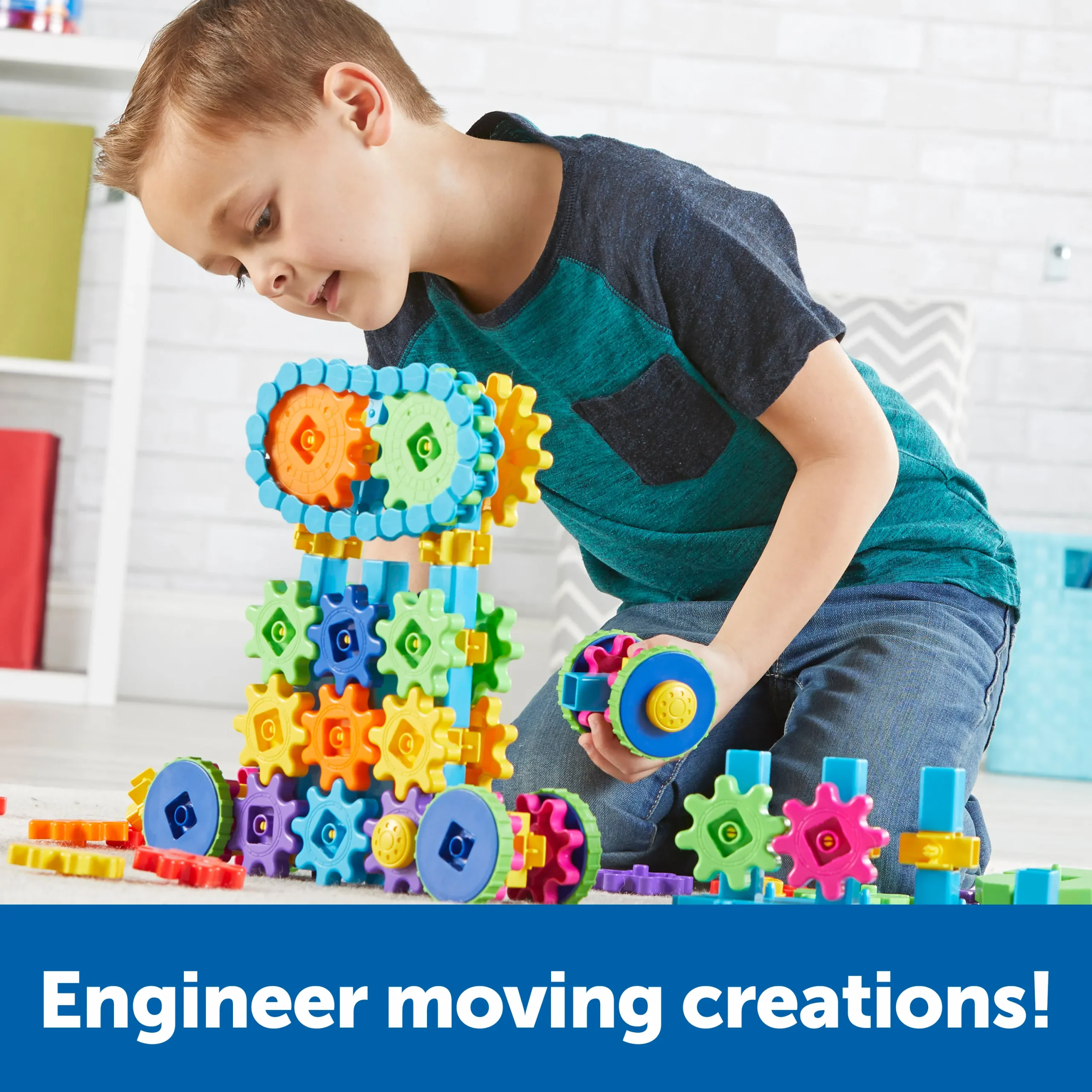 Learning Resources Puzzle Gears! Gears! Gears!® Mega Builds - Image 3