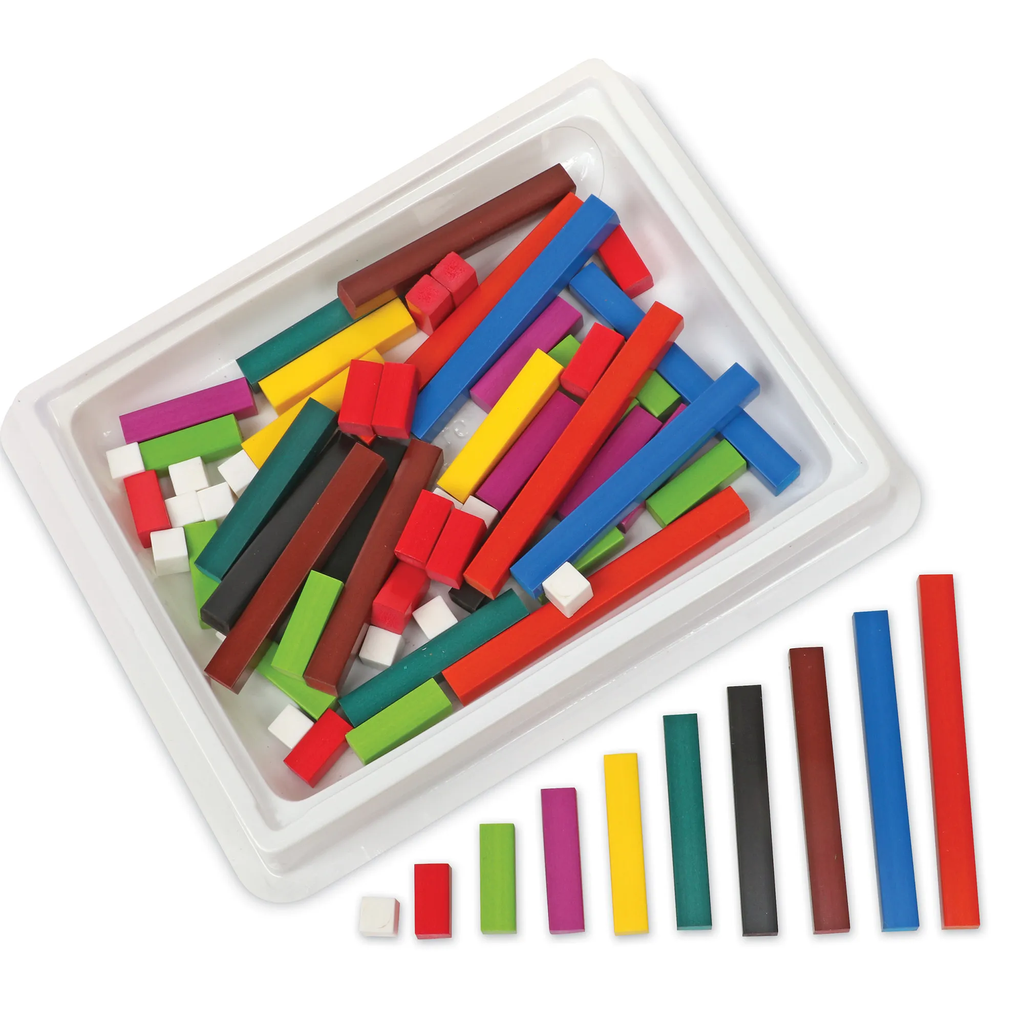 Learning Resources Puzzle Wooden Cuisenaire® Rods Classroom Set - Image 5
