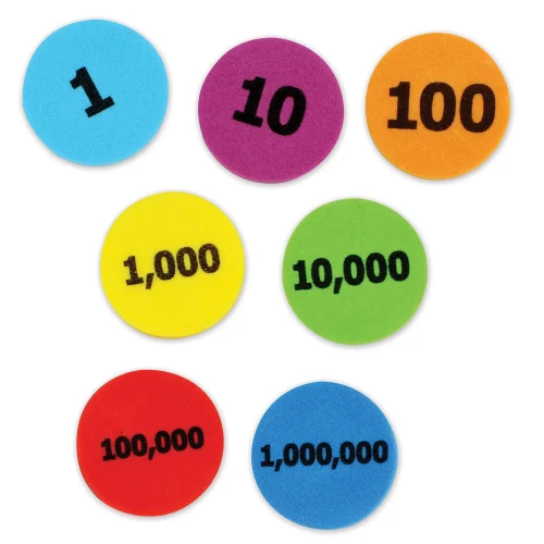 Alternative view of Learning Resources Puzzle Place Value Disks, Set of 280