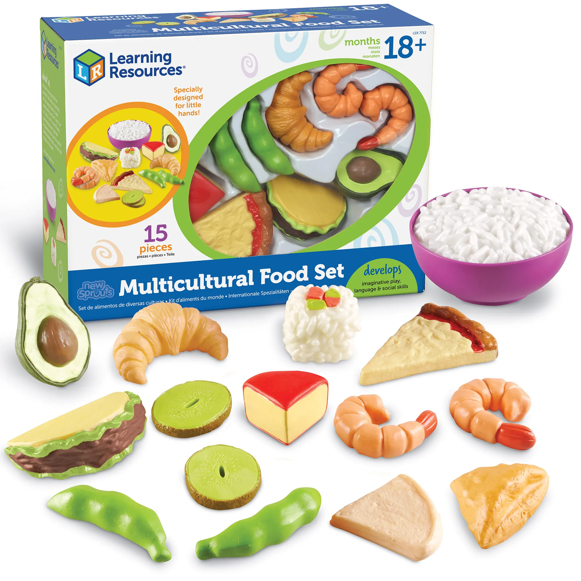 Learning Resources Puzzle New Sprouts® Multicultural Food Set
