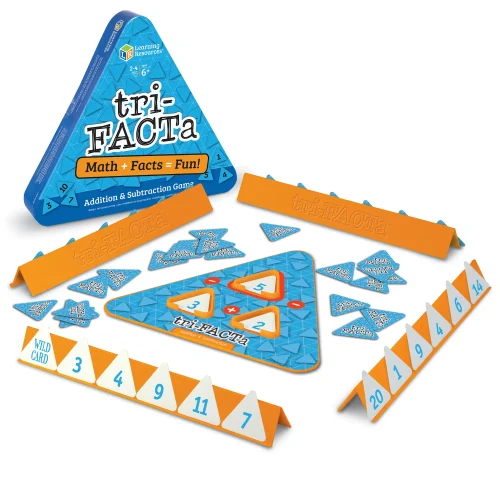 Learning Resources Puzzle tri-FACTa! Addition & Subtraction Game