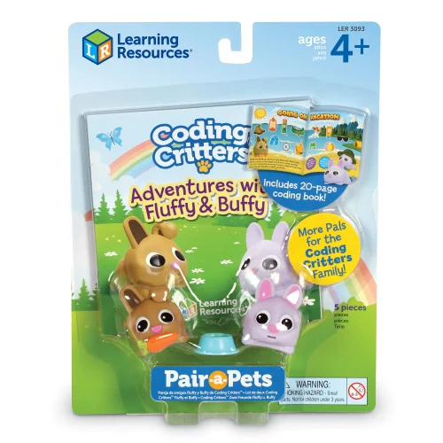 Alternative view of Learning Resources Puzzle Coding Critters® Pair-a-Pets: Adventures with Fluffy & Buffy