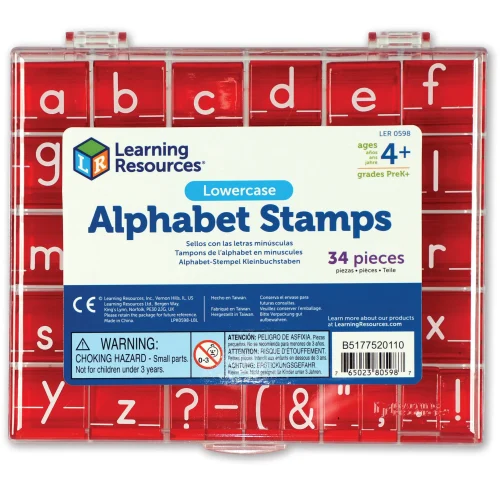 Alternative view of Learning Resources Puzzle Lowercase Alphabet Stamps