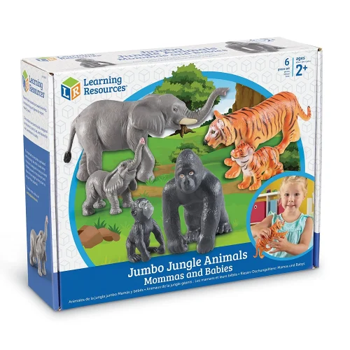 Alternative view of Learning Resources Puzzle Jumbo Jungle Animals - Mommas and Babies