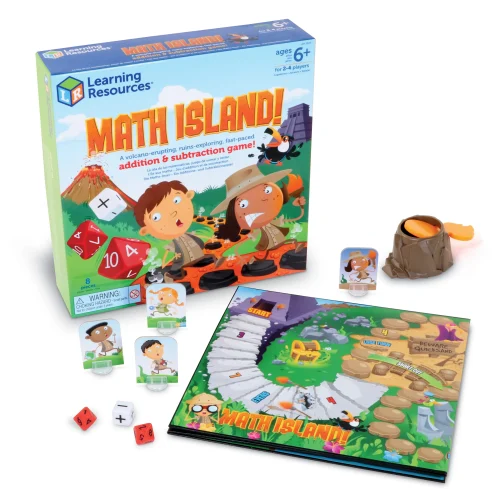 Learning Resources Puzzle Math Island! Addition & Subtraction Game