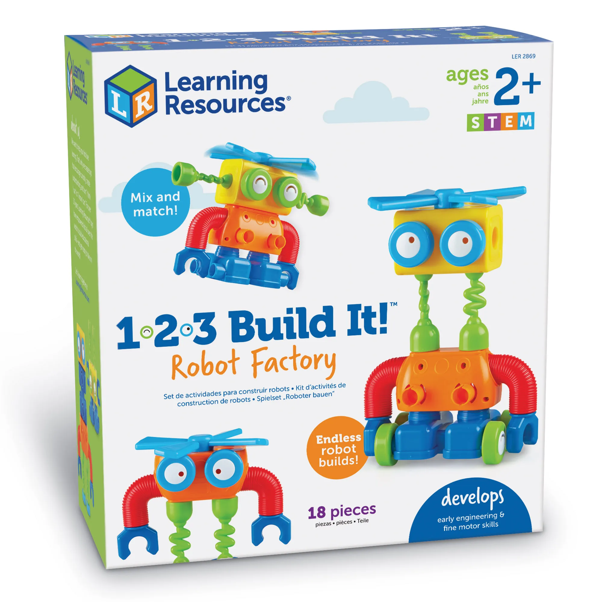 Learning Resources Puzzle 1-2-3 Build It!™ Robot Factory - Image 10