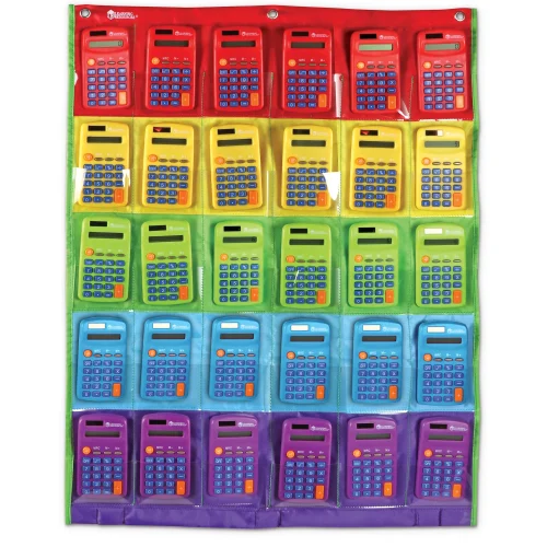 Alternative view of Learning Resources Puzzle Rainbow Calculators & Storage Chart