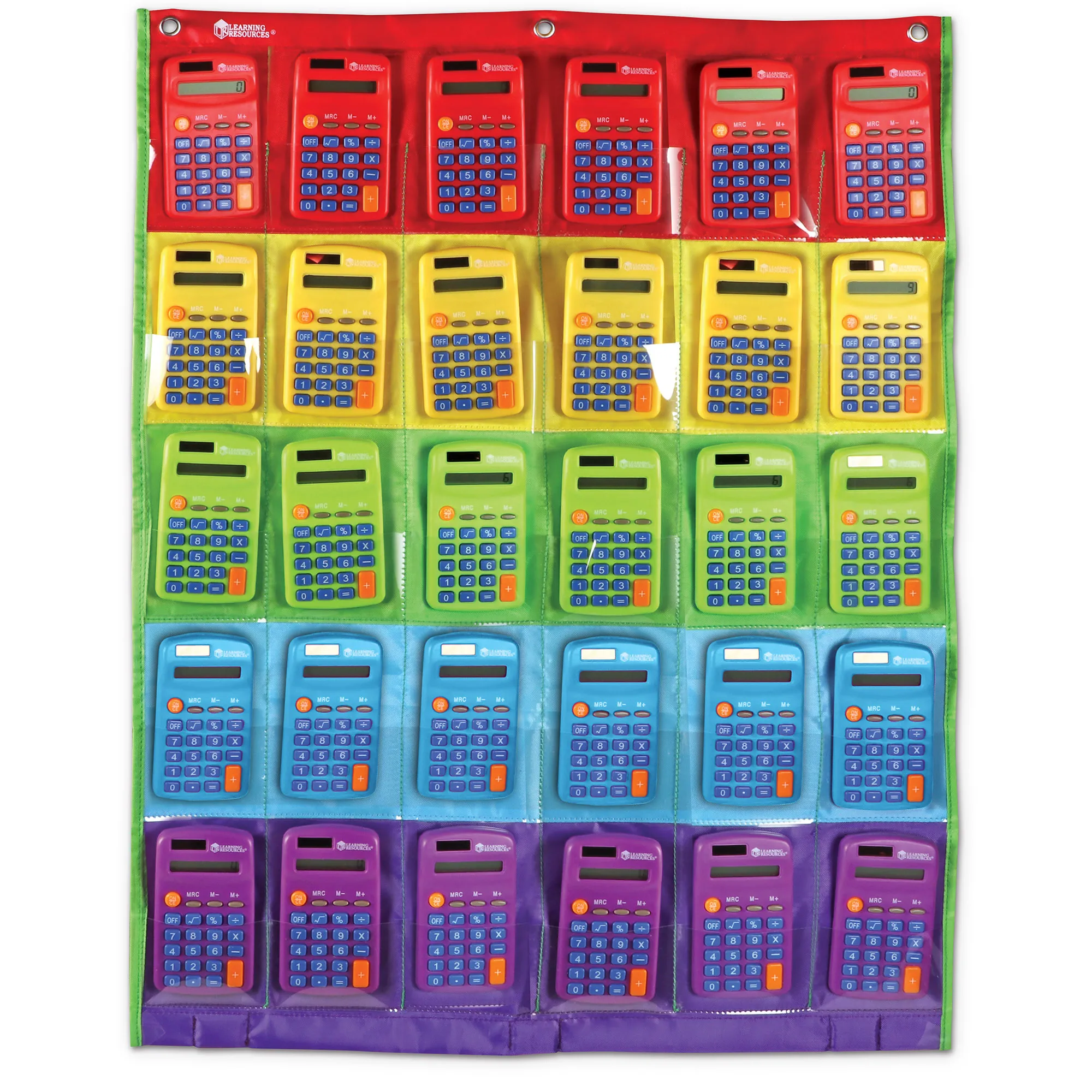 Learning Resources Puzzle Rainbow Calculators & Storage Chart - Image 2
