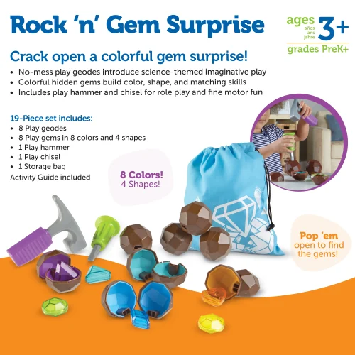 Alternative view of Learning Resources Puzzle Rock 'n' Gem Surprise™