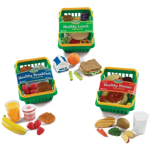 Learning Resources Puzzle Pretend & Play® Healthy Foods Play Set Bundle