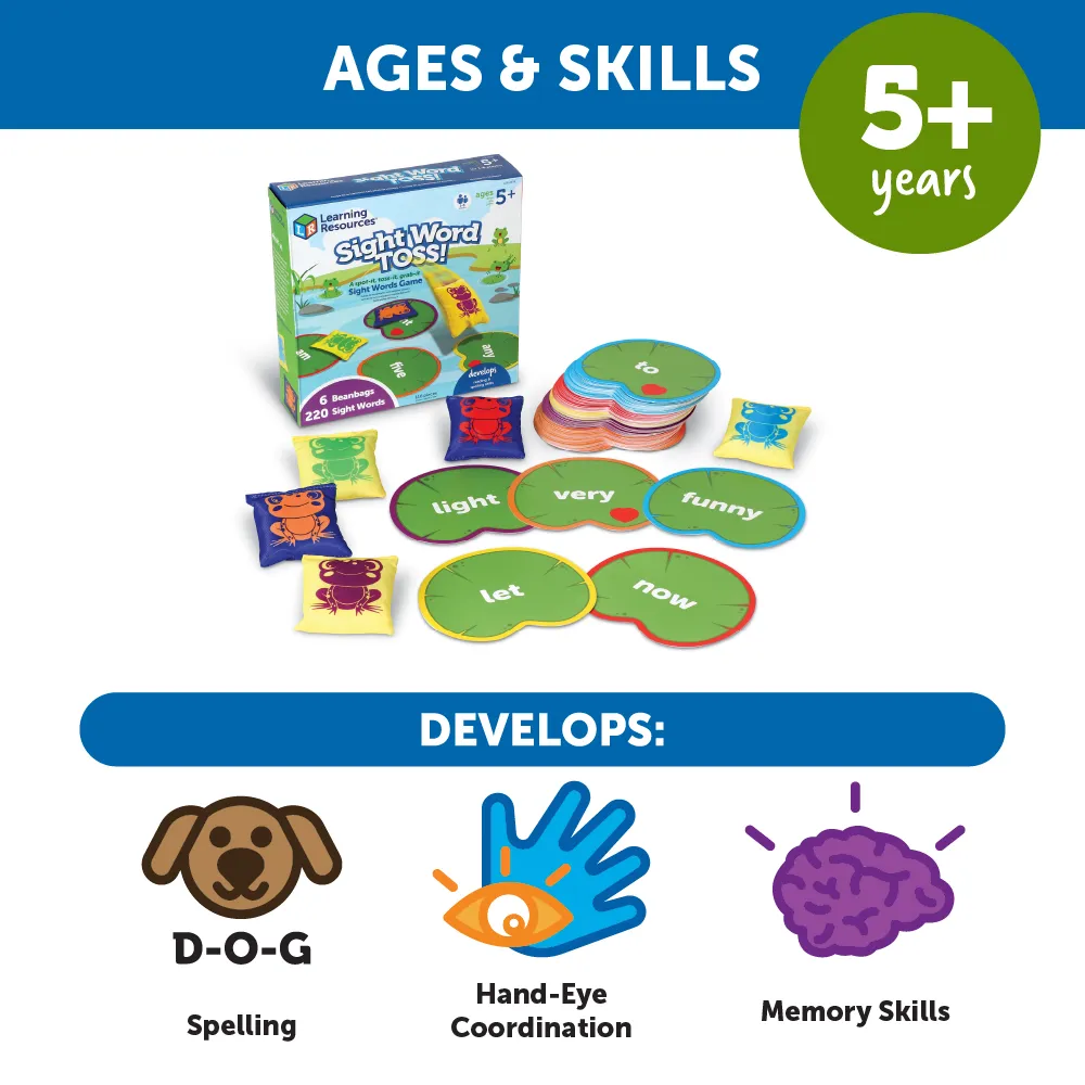 Learning Resources Puzzle Sight Words Toss - Image 6