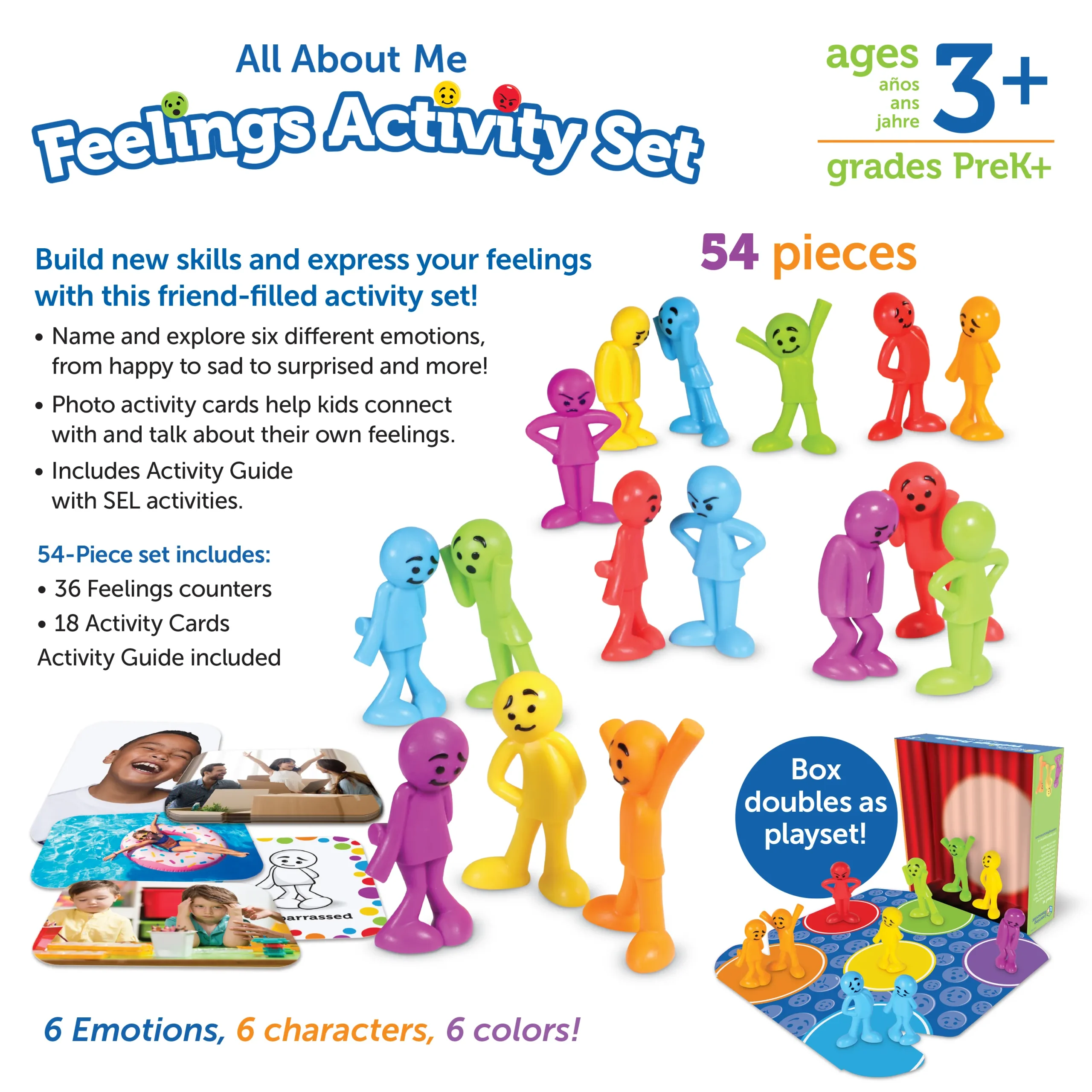 Learning Resources Puzzle All About Me Feelings Activity Set - Image 2