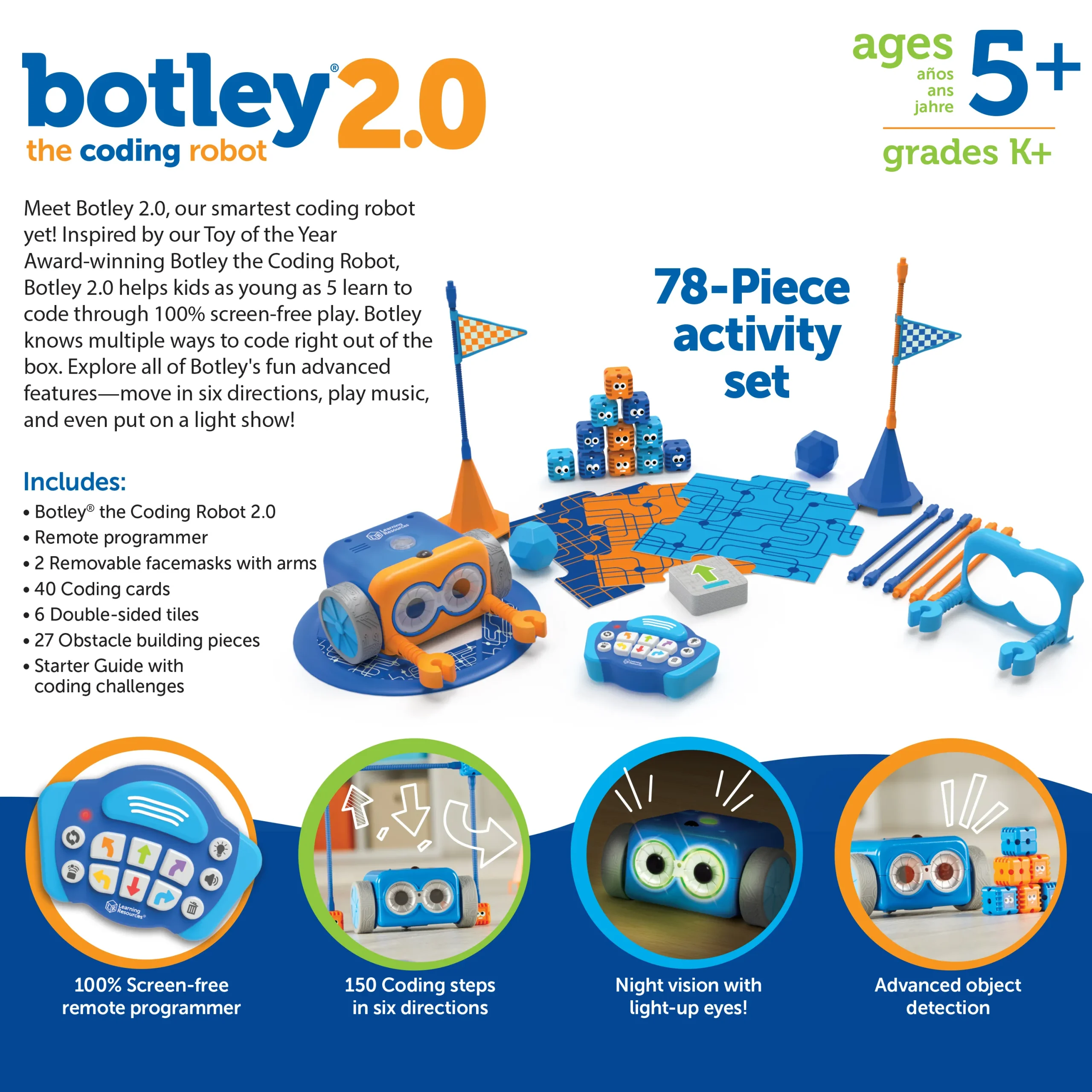 Learning Resources Puzzle Botley® 2.0 the Coding Robot Activity Set - Image 6
