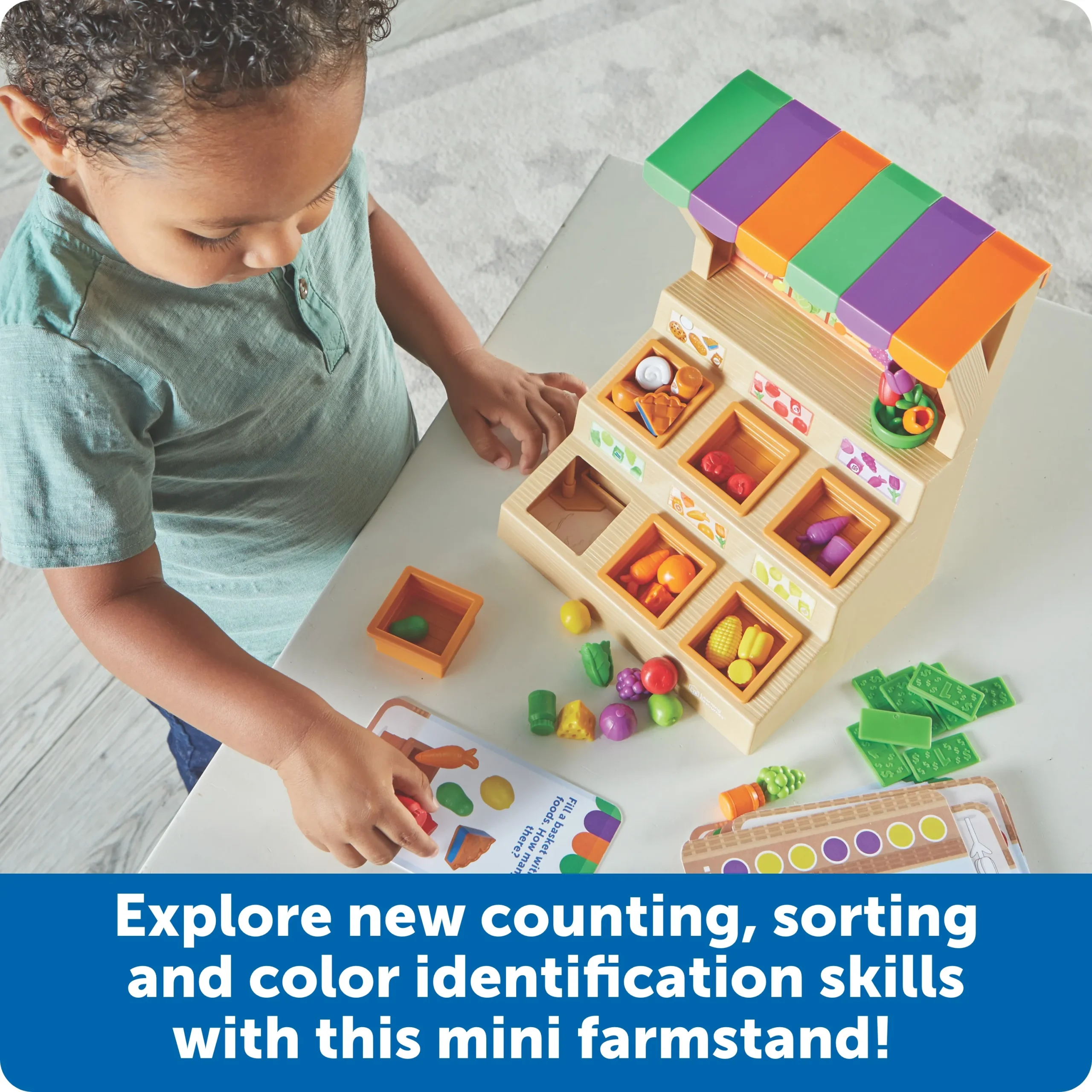 Learning Resources Puzzle Mini Farmstand Sorting Set - Image 3