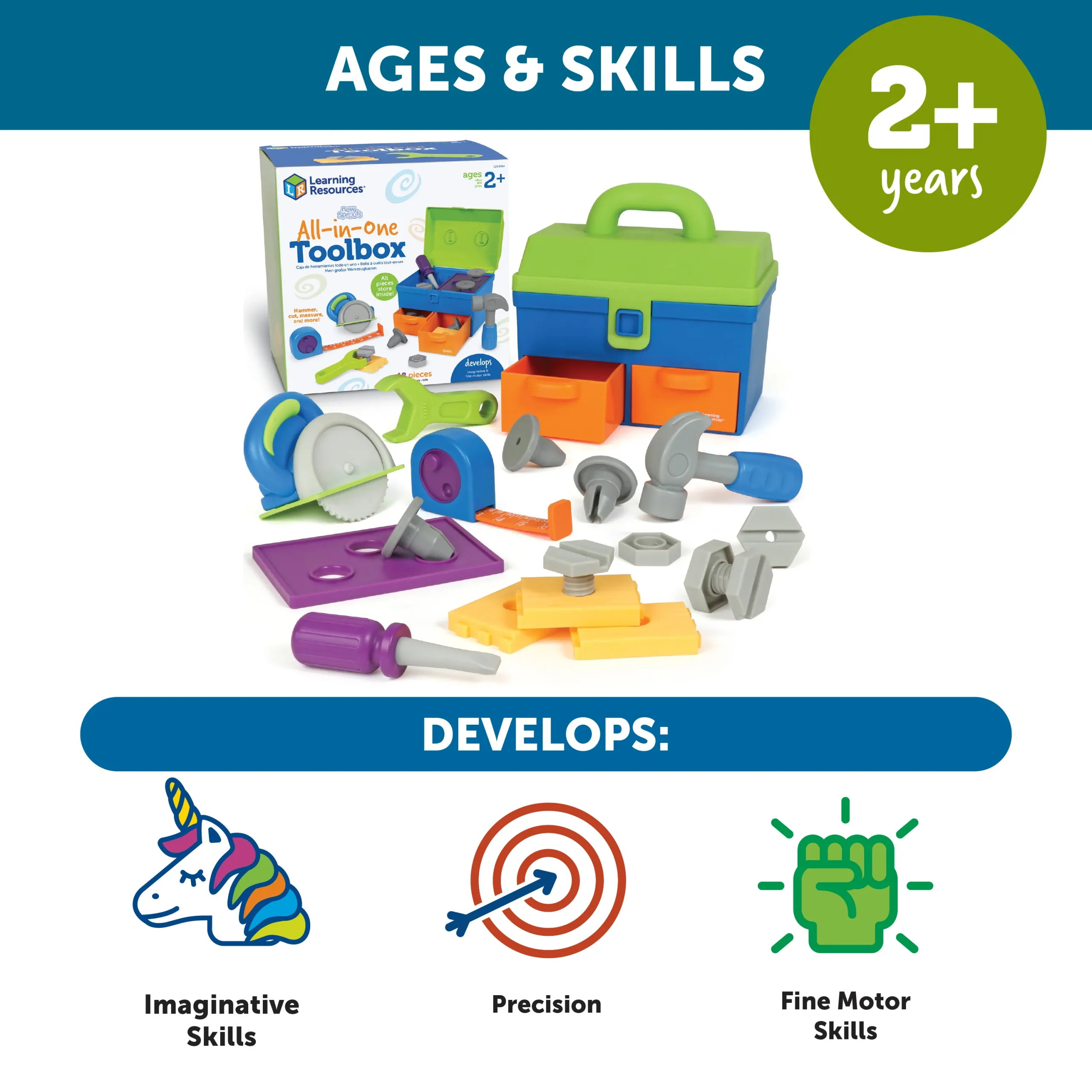 Learning Resources Puzzle New Sprouts® All-in-one Toolbox - Image 6