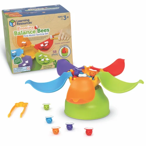 Learning Resources Puzzle Blooming Balance Bees Fine Motor Sorting Set