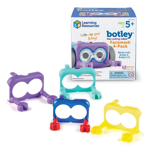 Learning Resources Puzzle Botley® the Coding Robot Facemask 4-Pack
