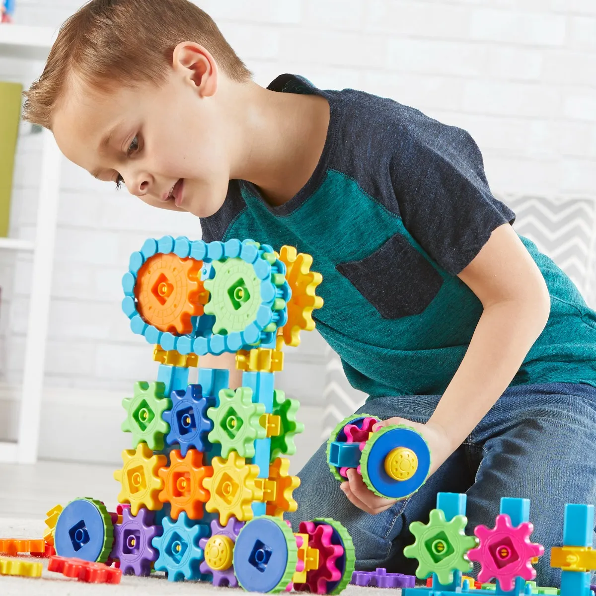 Learning Resources Puzzle Gears! Gears! Gears!® Mega Builds - Image 11