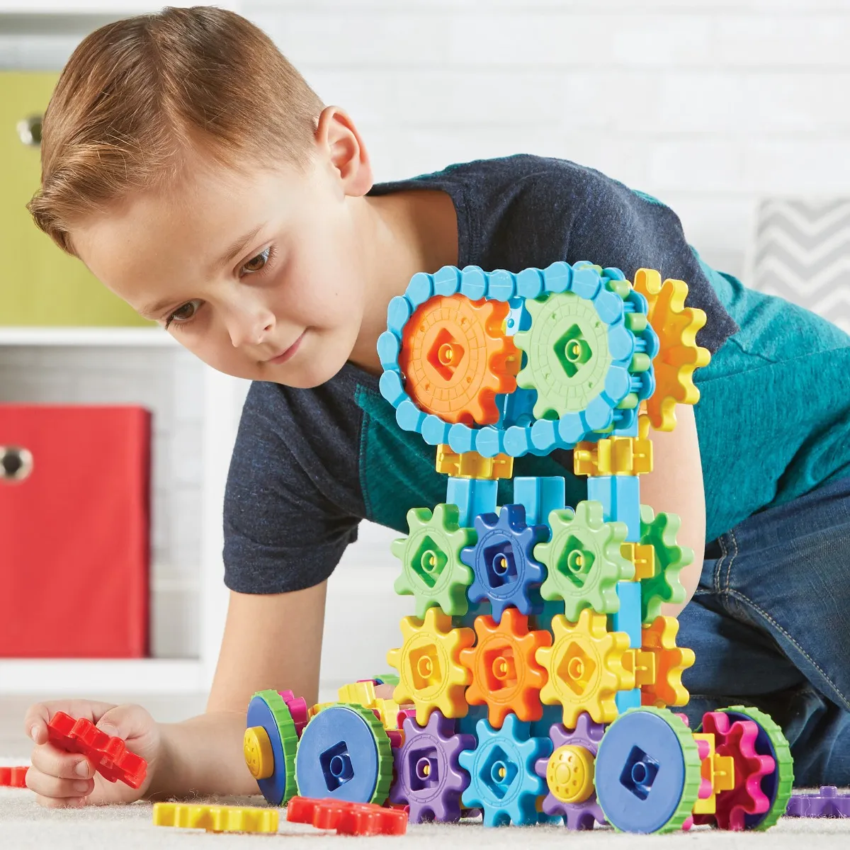 Learning Resources Puzzle Gears! Gears! Gears!® Mega Builds - Image 9