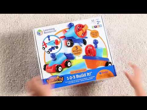 Learning Resources Puzzle 1-2-3 Build It!™ Car-Plane-Boat - Image 16