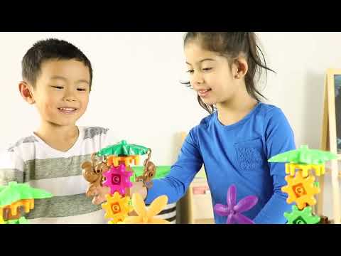 Alternative view of Learning Resources Puzzle Gears! Gears! Gears!® Movin' Monkeys™ Building Set