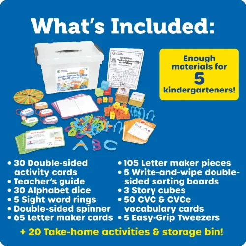 Alternative view of Learning Resources Puzzle Skill Builders Kindergarten Reading Small Group Kit