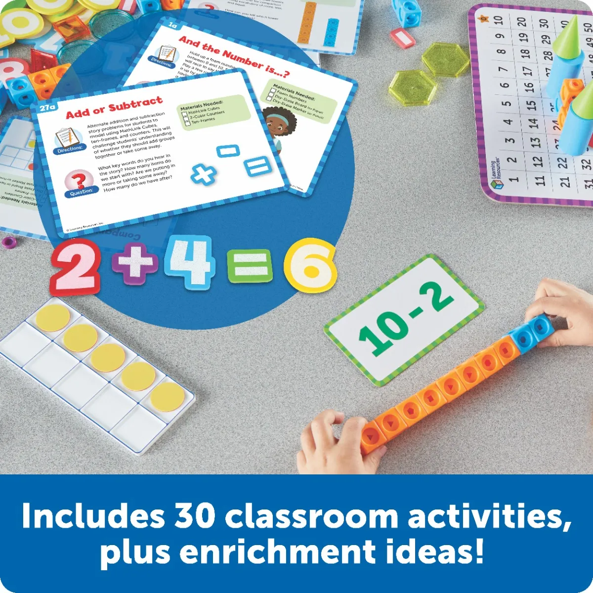 Learning Resources Puzzle Skill Builders Kindergarten Math Small Group Kit - Image 4