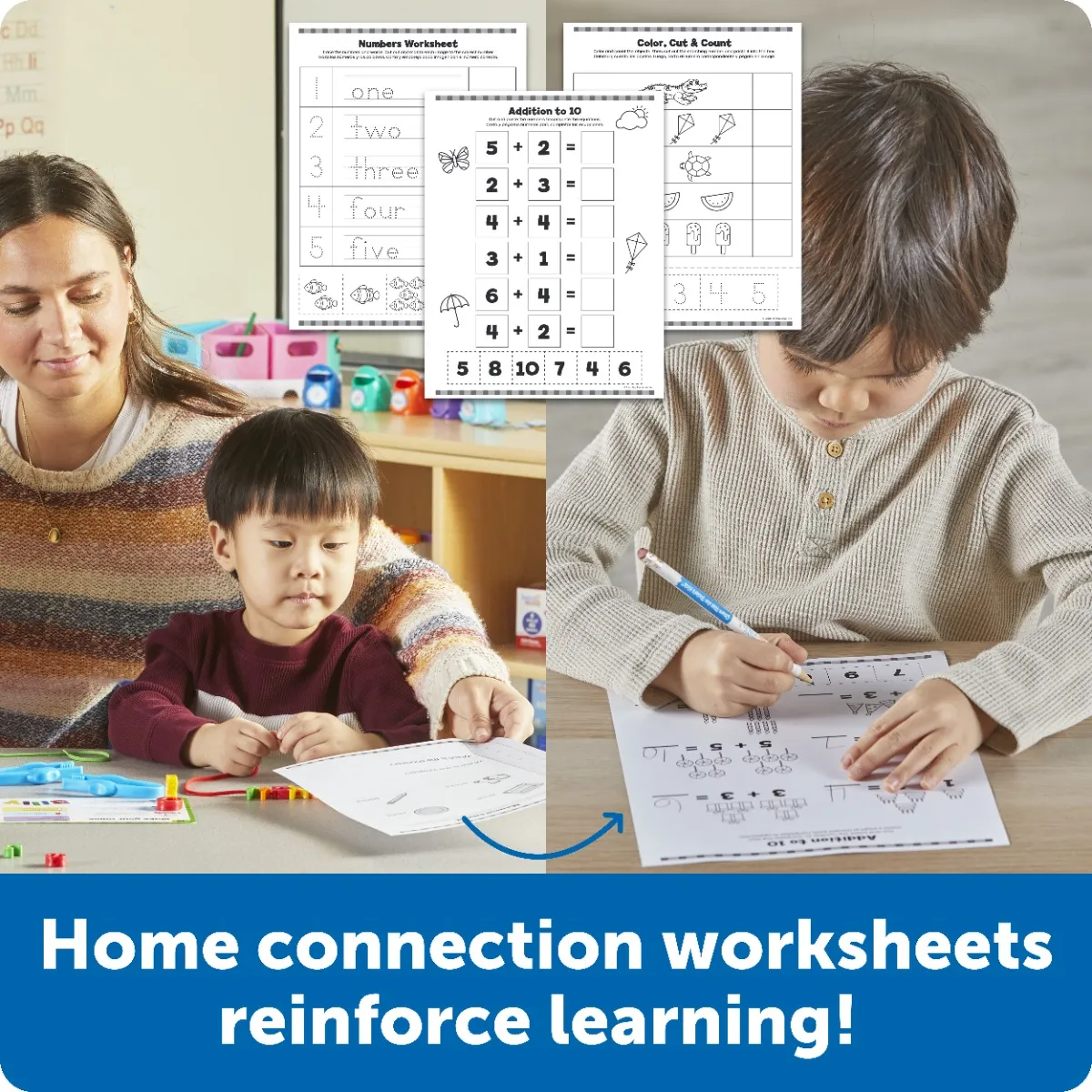 Learning Resources Puzzle Skill Builders Kindergarten Math Small Group Kit - Image 5