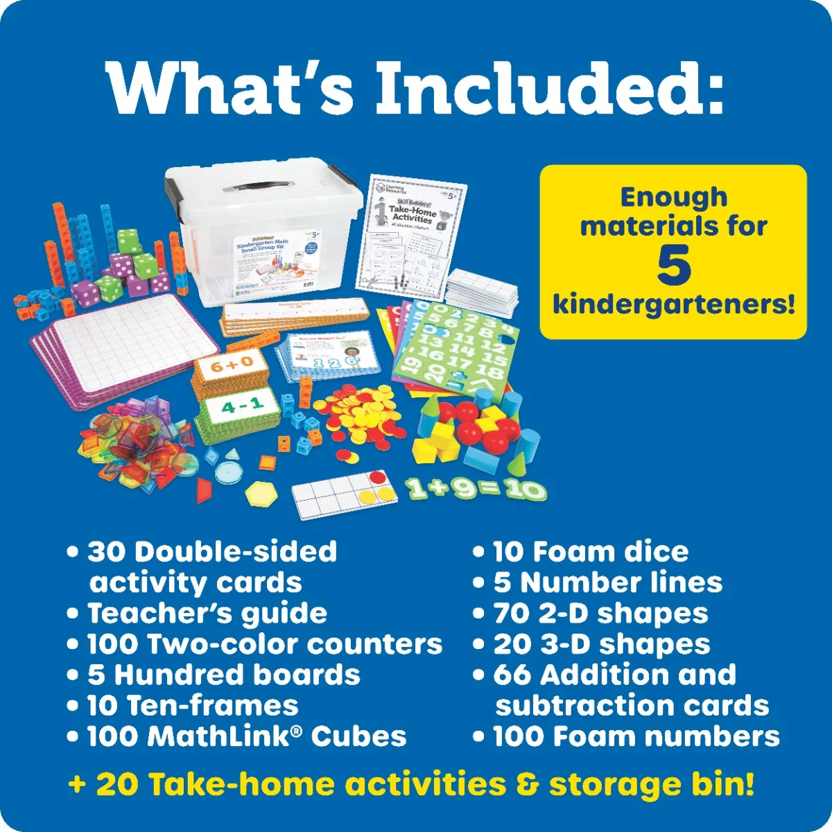Learning Resources Puzzle Skill Builders Kindergarten Math Small Group Kit - Image 2