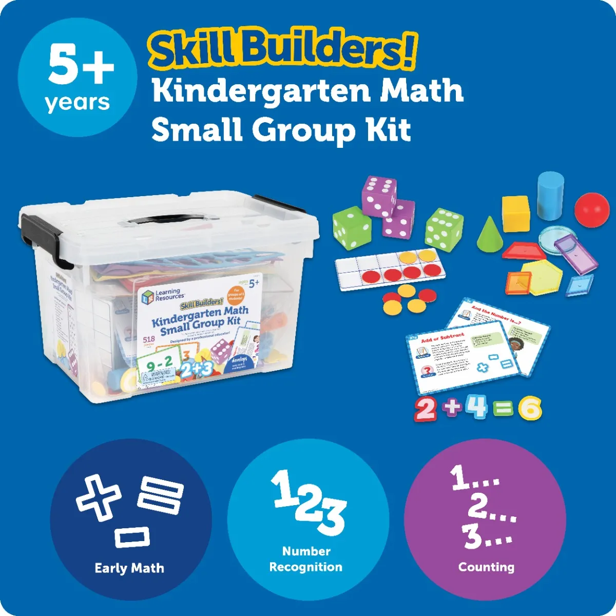 Learning Resources Puzzle Skill Builders Kindergarten Math Small Group Kit - Image 6