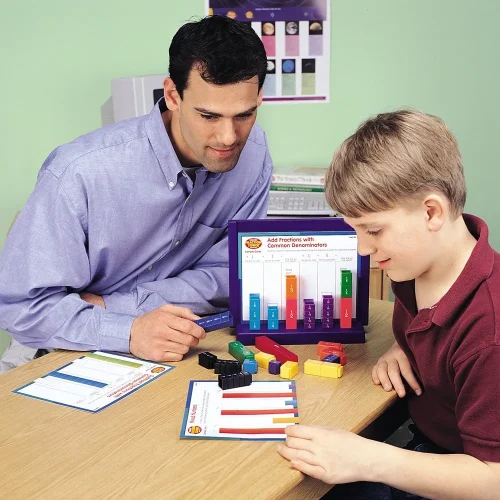 Alternative view of Learning Resources Puzzle Fraction Tower® Activity Set