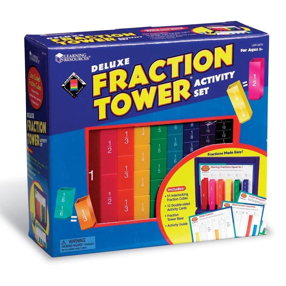Learning Resources Puzzle Fraction Tower® Activity Set - Image 9