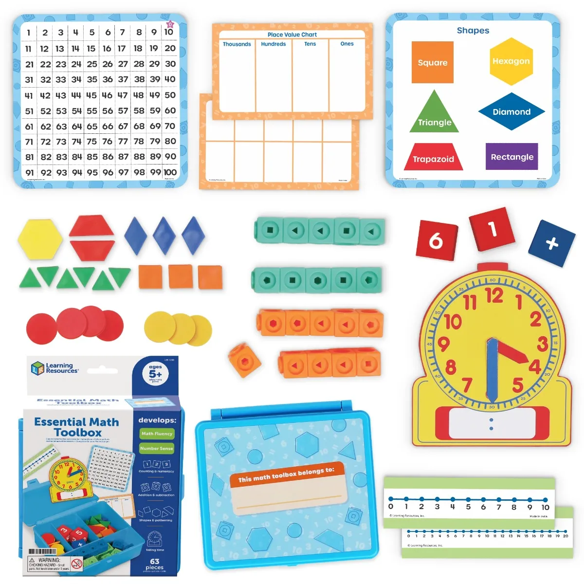 Learning Resources Puzzle Essential Math Toolbox