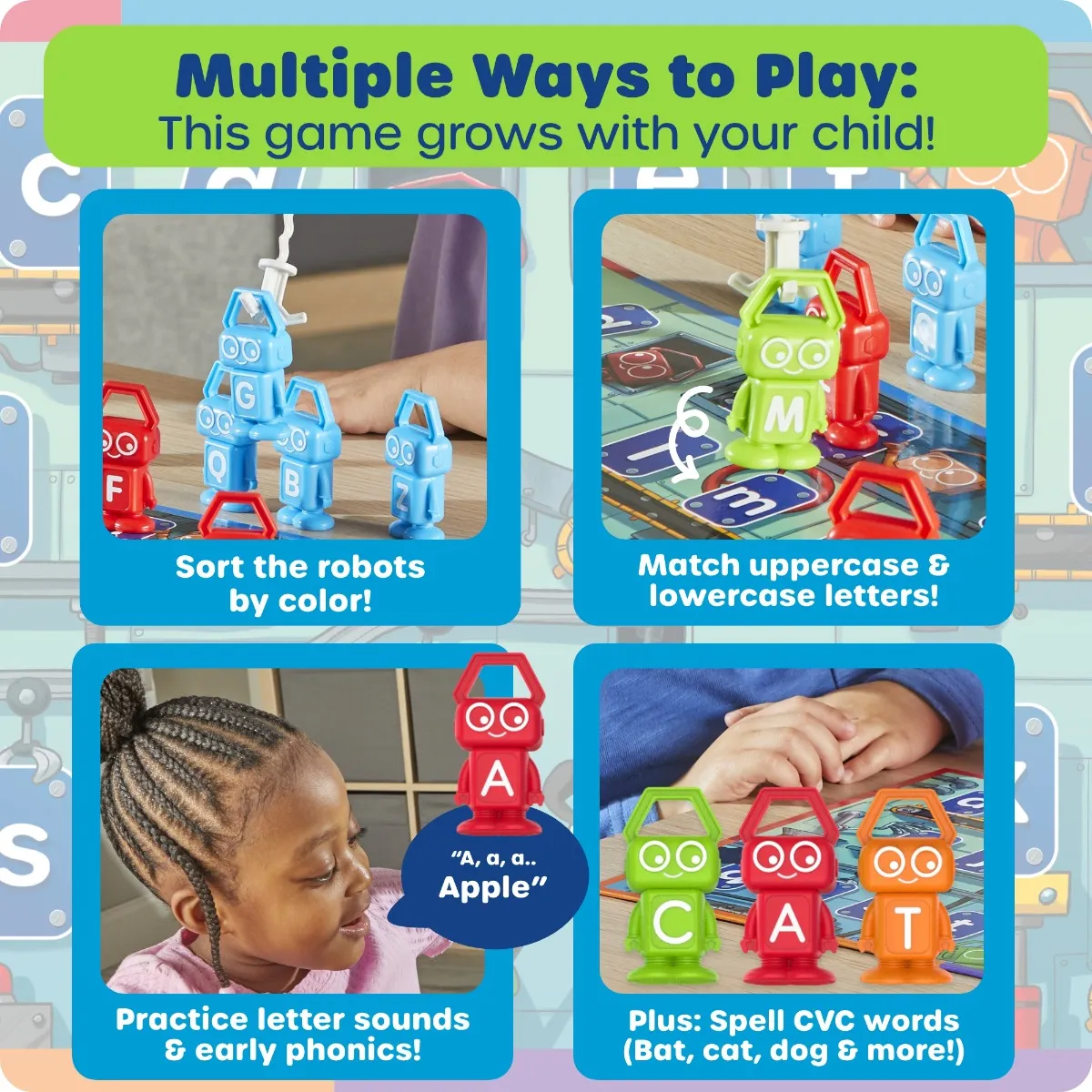 Learning Resources Puzzle Alphabet Robot Factory - Image 5