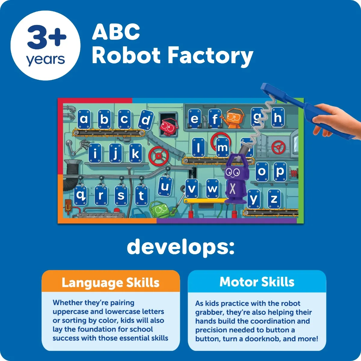 Learning Resources Puzzle Alphabet Robot Factory - Image 2