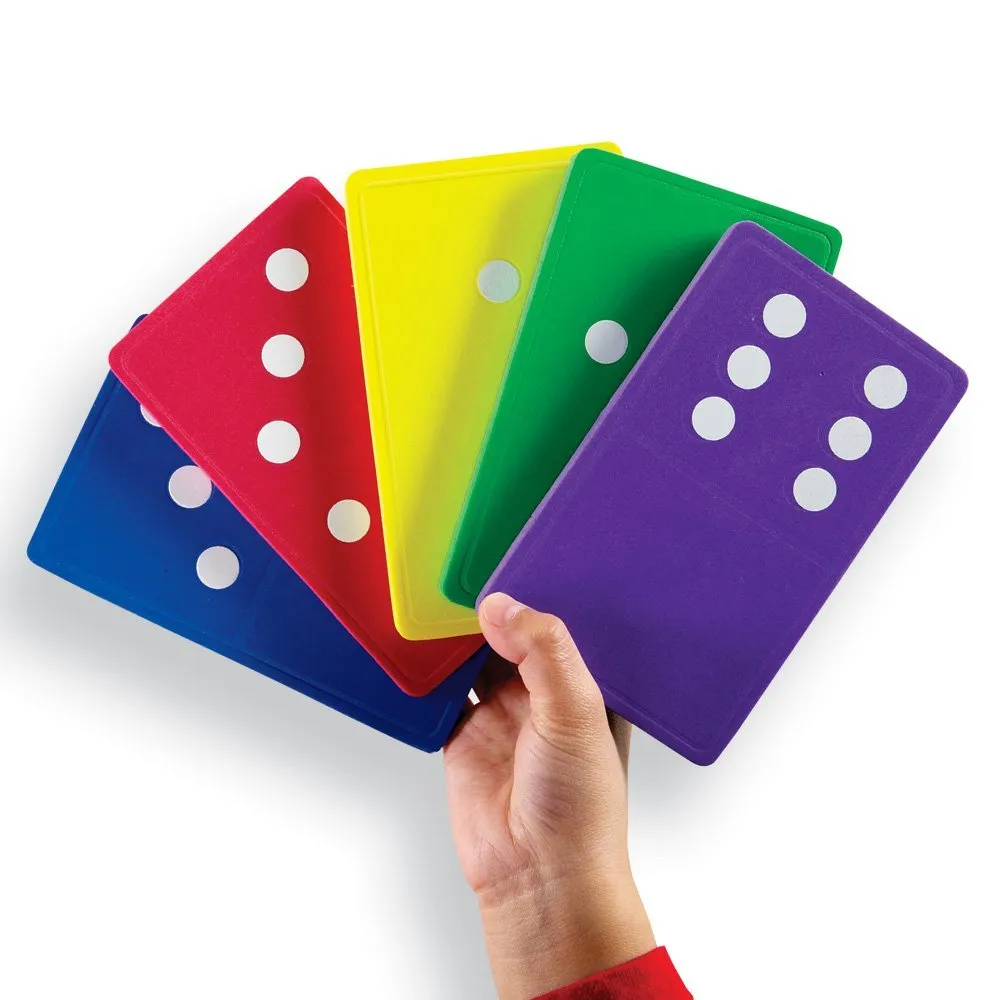 Learning Resources Puzzle Jumbo Soft Foam Dominoes - Image 2