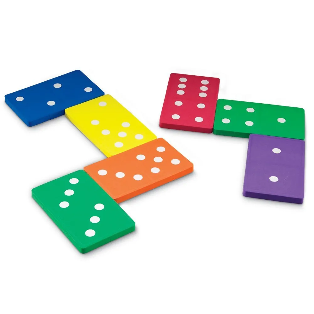Learning Resources Puzzle Jumbo Soft Foam Dominoes - Image 6