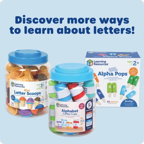 Alternative view of Learning Resources Puzzle Alphabet Coffee Cups
