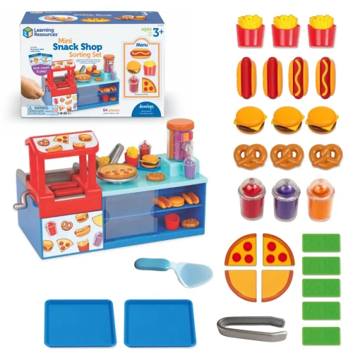 Learning Resources Puzzle Mini Snack Shop Sorting Set