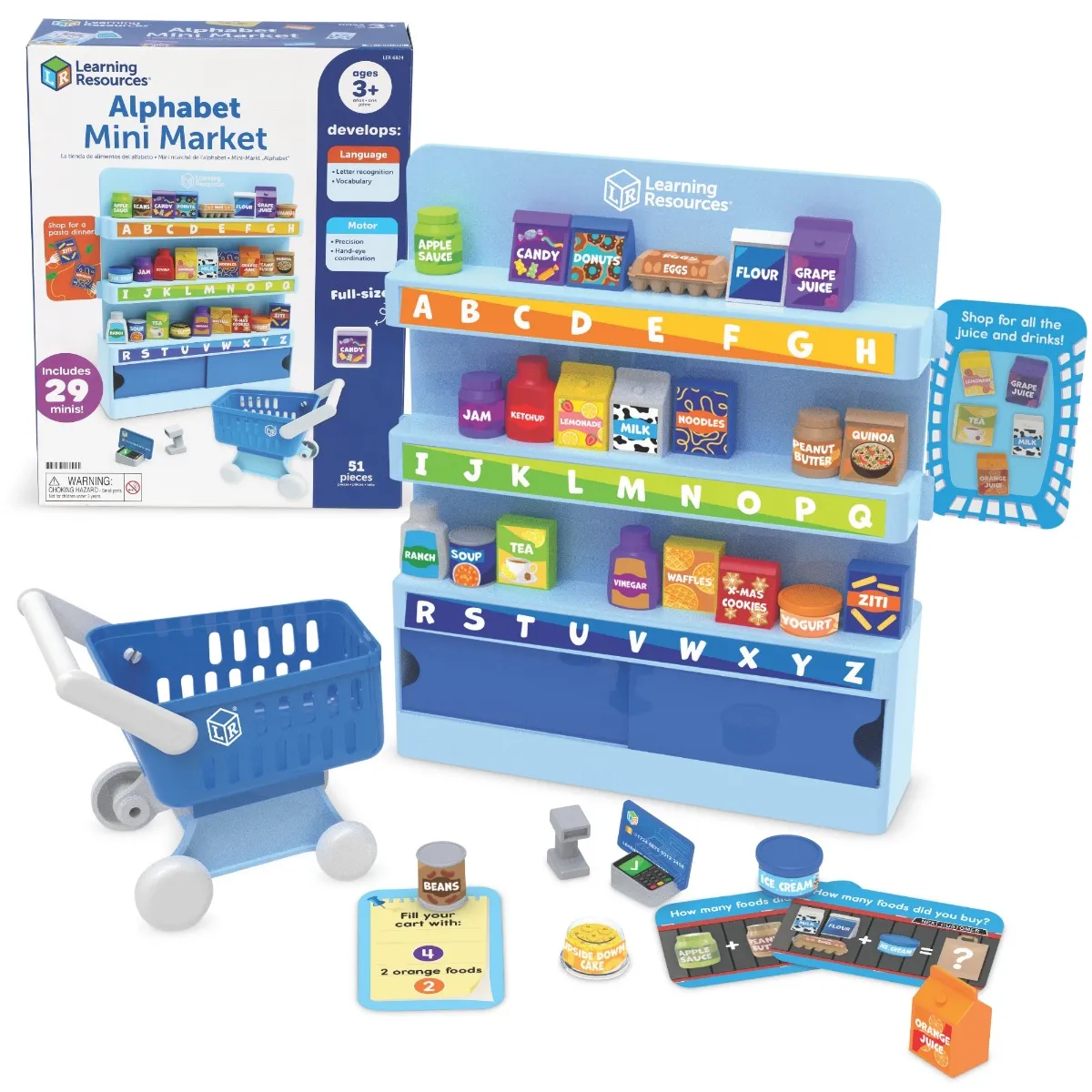 Learning Resources Puzzle Alphabet Mini Market