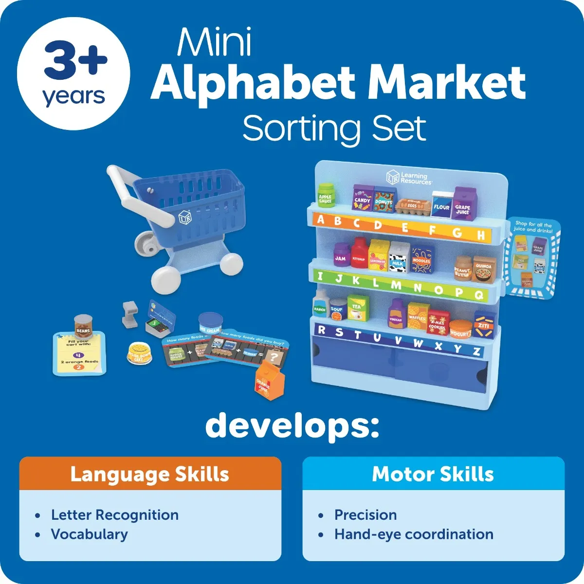 Learning Resources Puzzle Alphabet Mini Market - Image 7