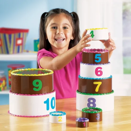 Alternative view of Learning Resources Puzzle Smart Snacks® Stack & Count Layer Cake™