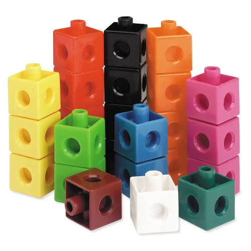 Alternative view of Learning Resources Puzzle Snap Cubes®, Set of 500