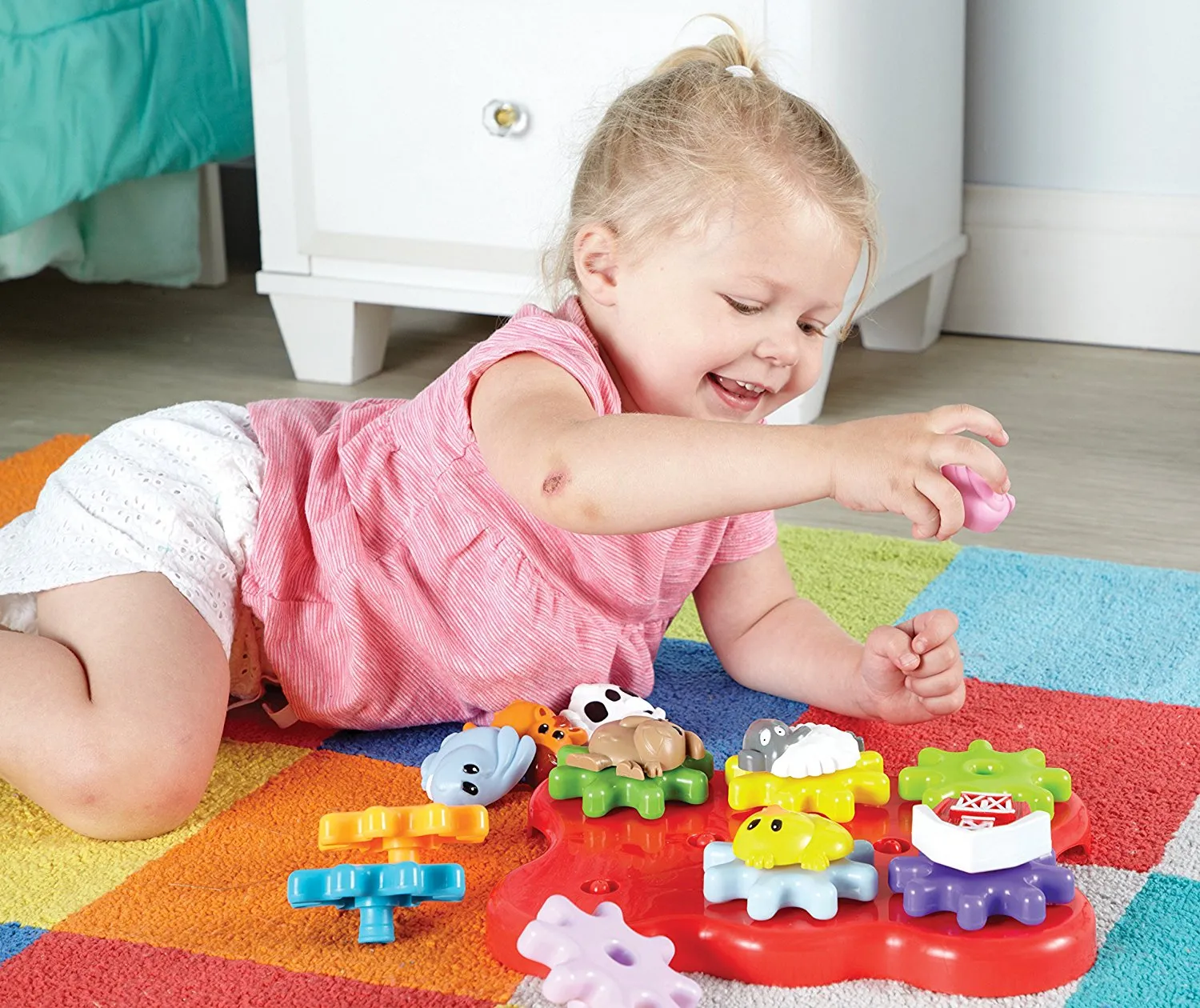 Learning Resources Puzzle Barnyard Friends Build & Spin - Image 2