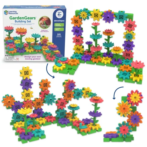 Learning Resources Puzzle Gears! Gears! Gears! Garden Gears™ Building Set