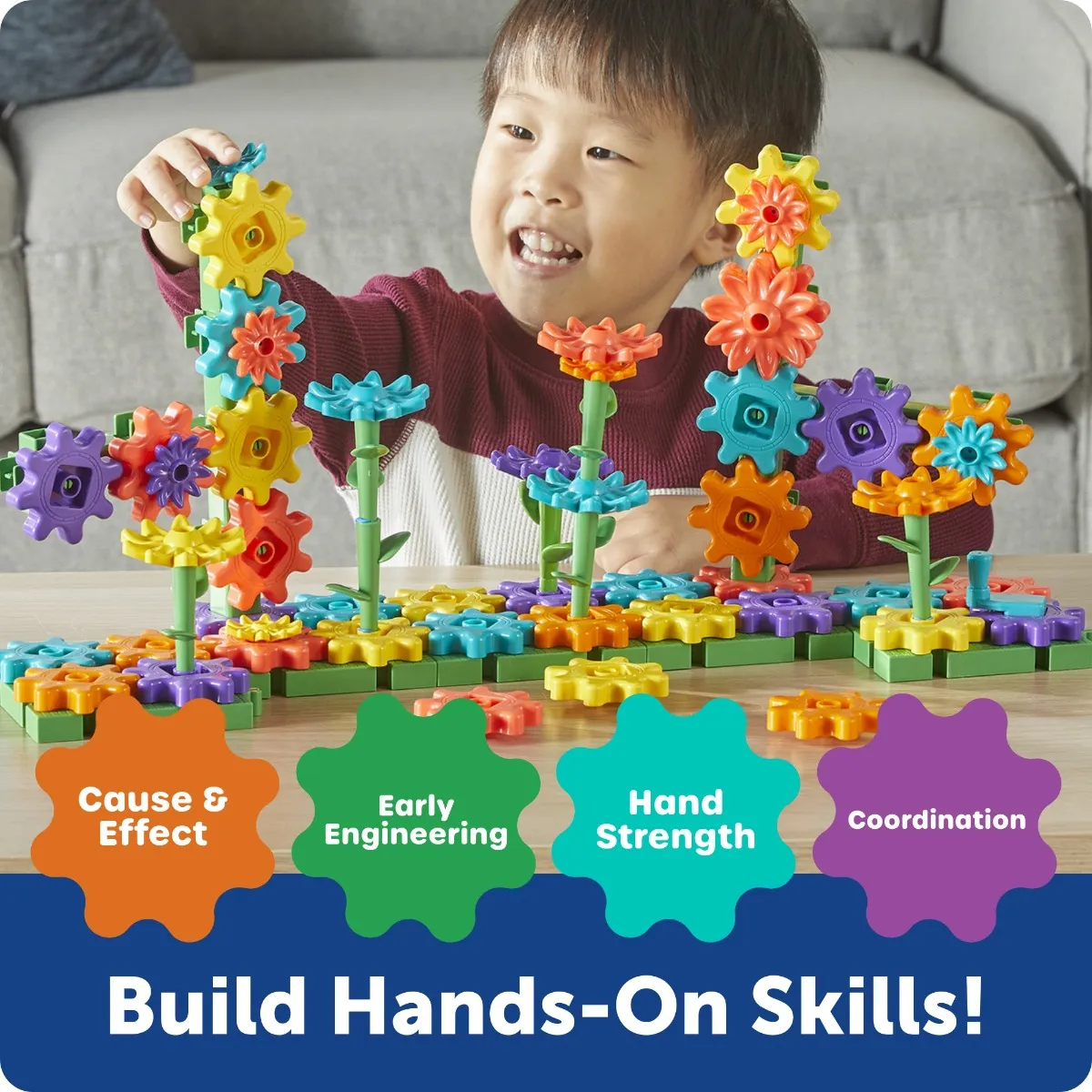 Learning Resources Puzzle Gears! Gears! Gears! Garden Gears™ Building Set - Image 3