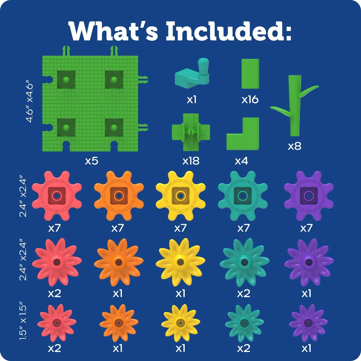 Learning Resources Puzzle Gears! Gears! Gears! Garden Gears™ Building Set - Image 5
