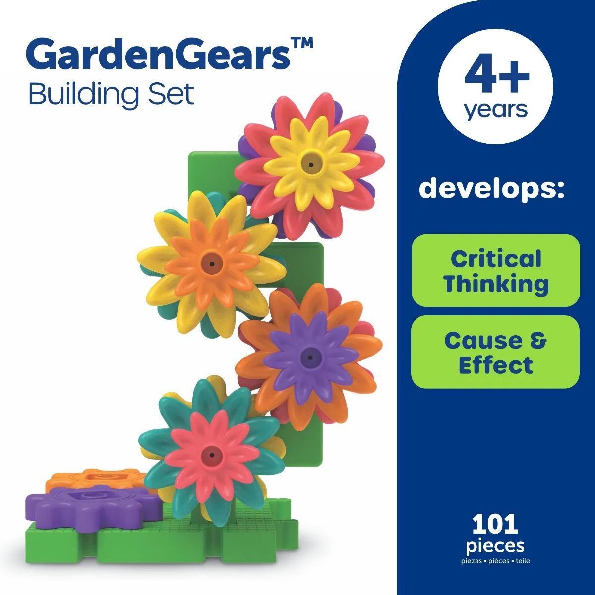 Learning Resources Puzzle Gears! Gears! Gears! Garden Gears™ Building Set - Image 6