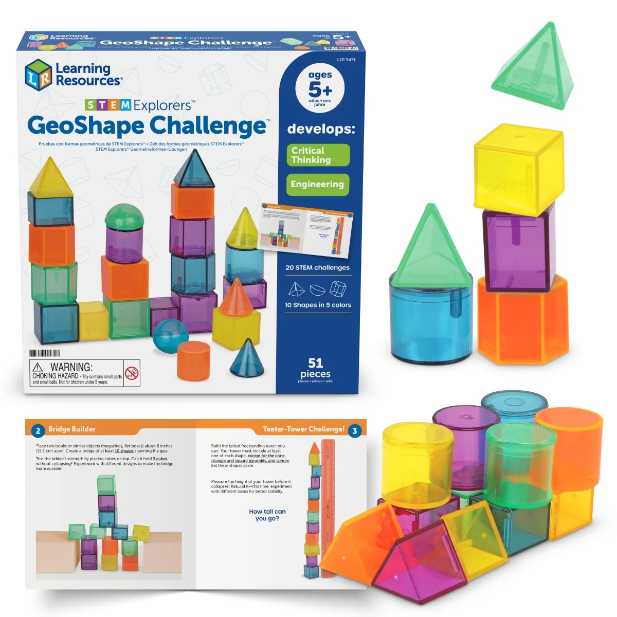 Learning Resources Puzzle STEM Explorers™ GeoShape Challenge™ - Image 3