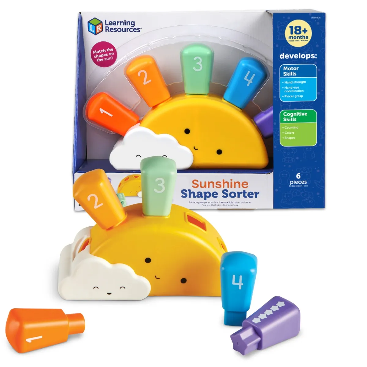 Learning Resources Puzzle Sunshine Shape Sorter
